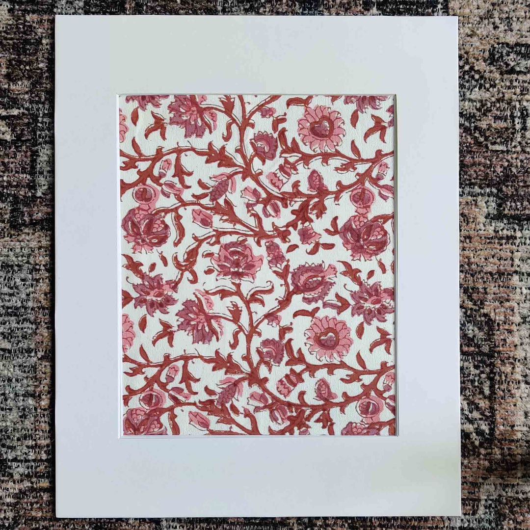 Rose garden Fabric art