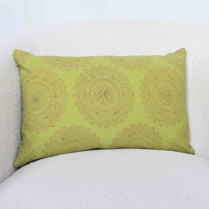 Chartreuse Teak Rings - Lumbar