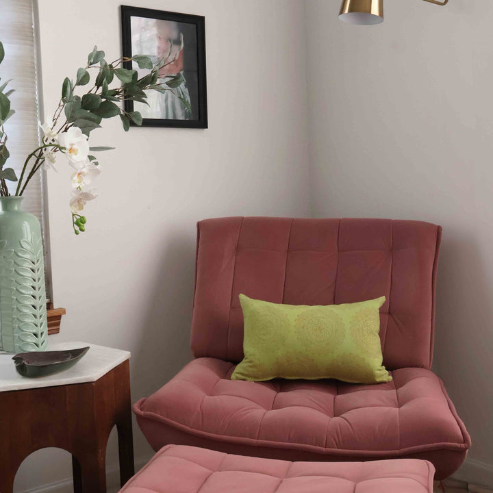Chartreuse Teak Rings - Lumbar