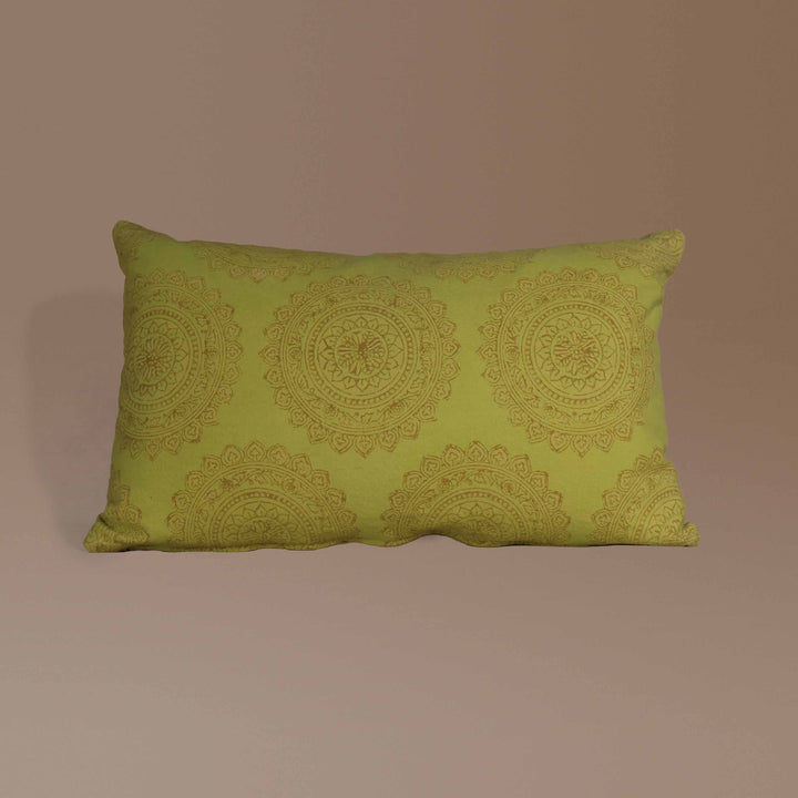 Chartreuse Teak Rings - Lumbar