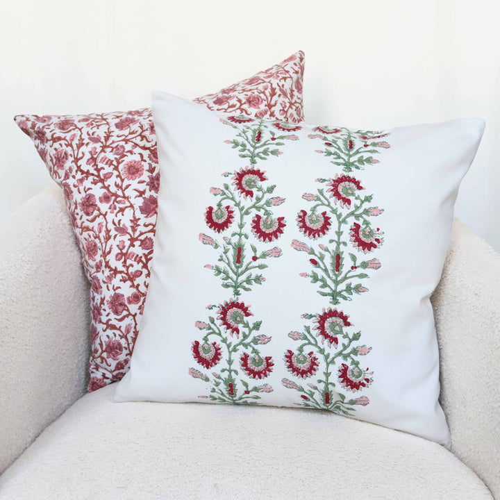 Reversible Dusty Sage + Rose Garden