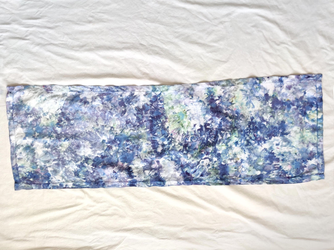 Ocean Foam Ice Dyed Linen Table Runner