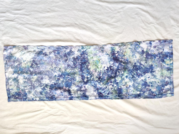 Ocean Foam Ice Dyed Linen Table Runner