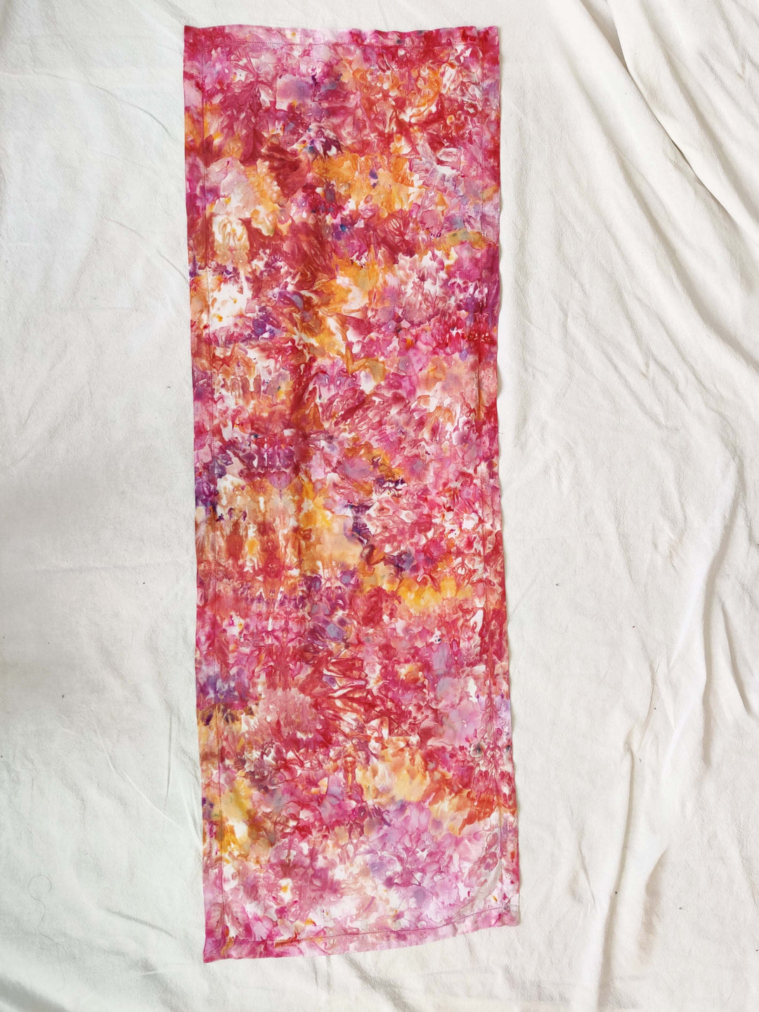 Sunset Vibes Ice Dyed Linen Table Runner